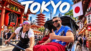 CRAZY FIRST DAY IN TOKYO!🇯🇵 Rickshaw, Sushi🍣 & MORE!