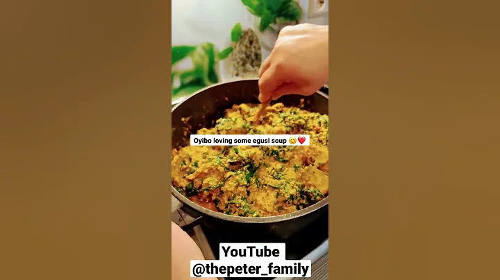 Oyibo Loves Egusi Soup #naijafood #fufu #egusi