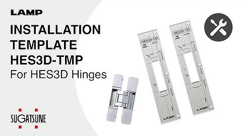 Installation Templates, Sugatsune Concealed Hinges HES3D series