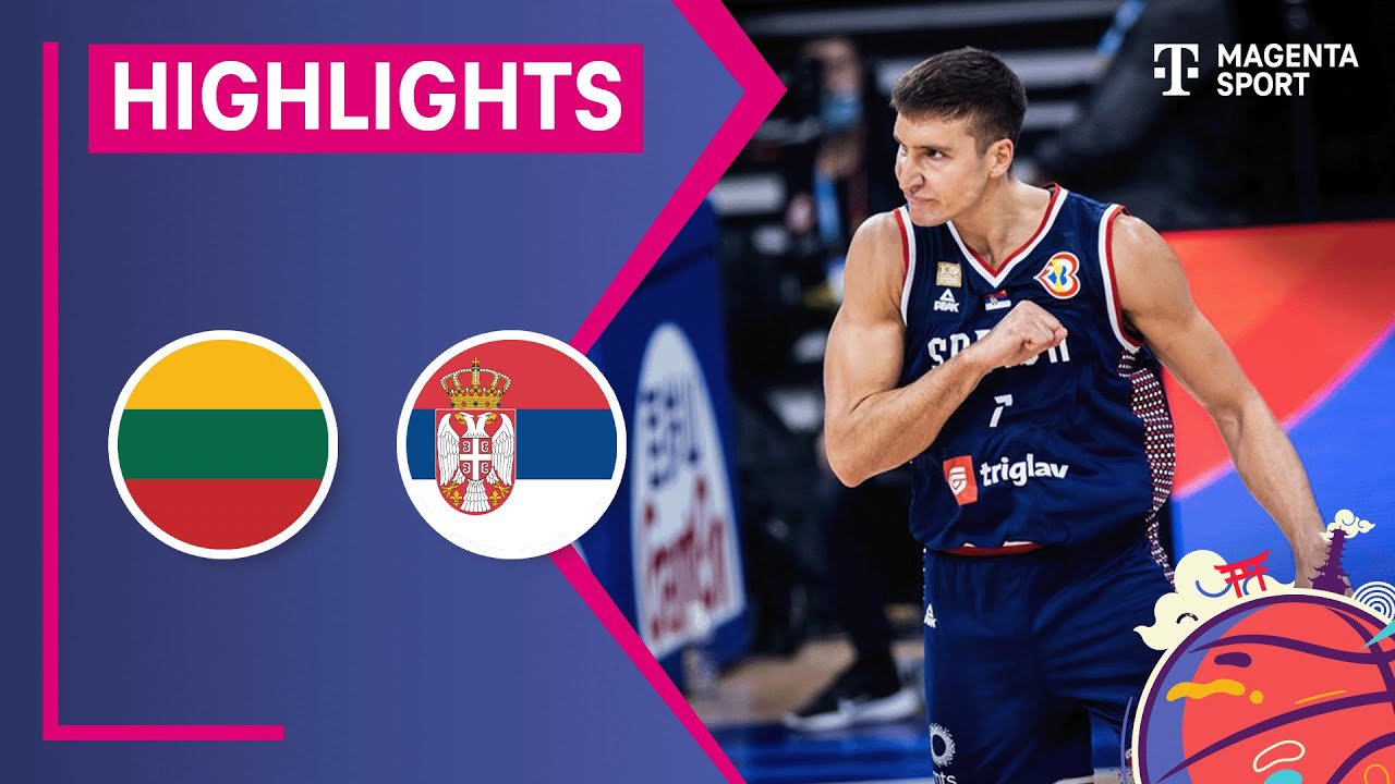 Litauen - Serbien, Highlights FIBA Basketball-WM 2023 MAGENTA SPORT
