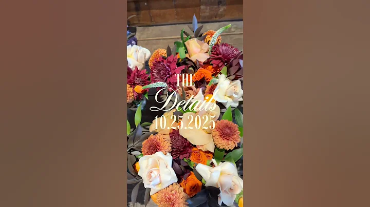 Welcome to Lindsey and Ryan’s Wedding!! The Bonus Episode: The Details #wedding  #fallwedding