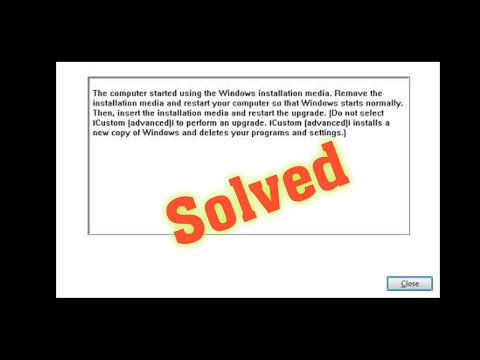Компьютер запустился с помощью установочного носителя Windows FIX
