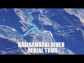 Kaligandaki river nepal aerial tour  kaligandaki corridor  gandaki river