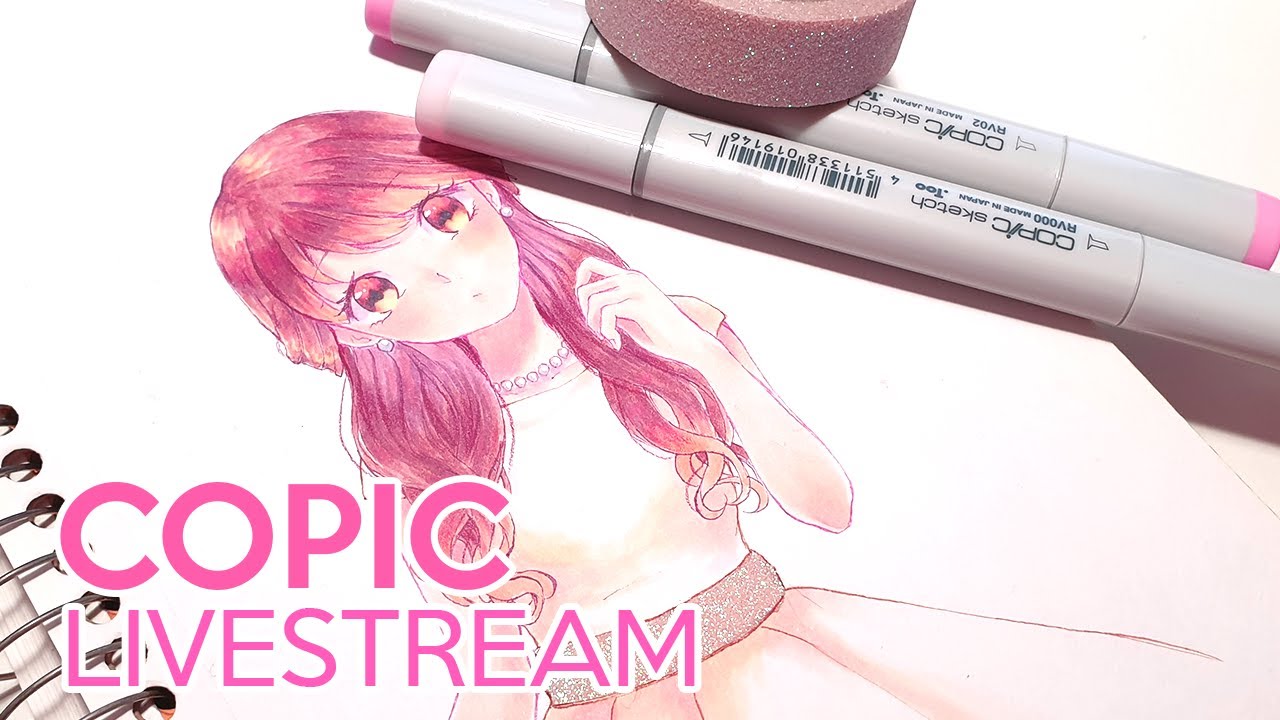 Copic Markers Coloring Live Stream