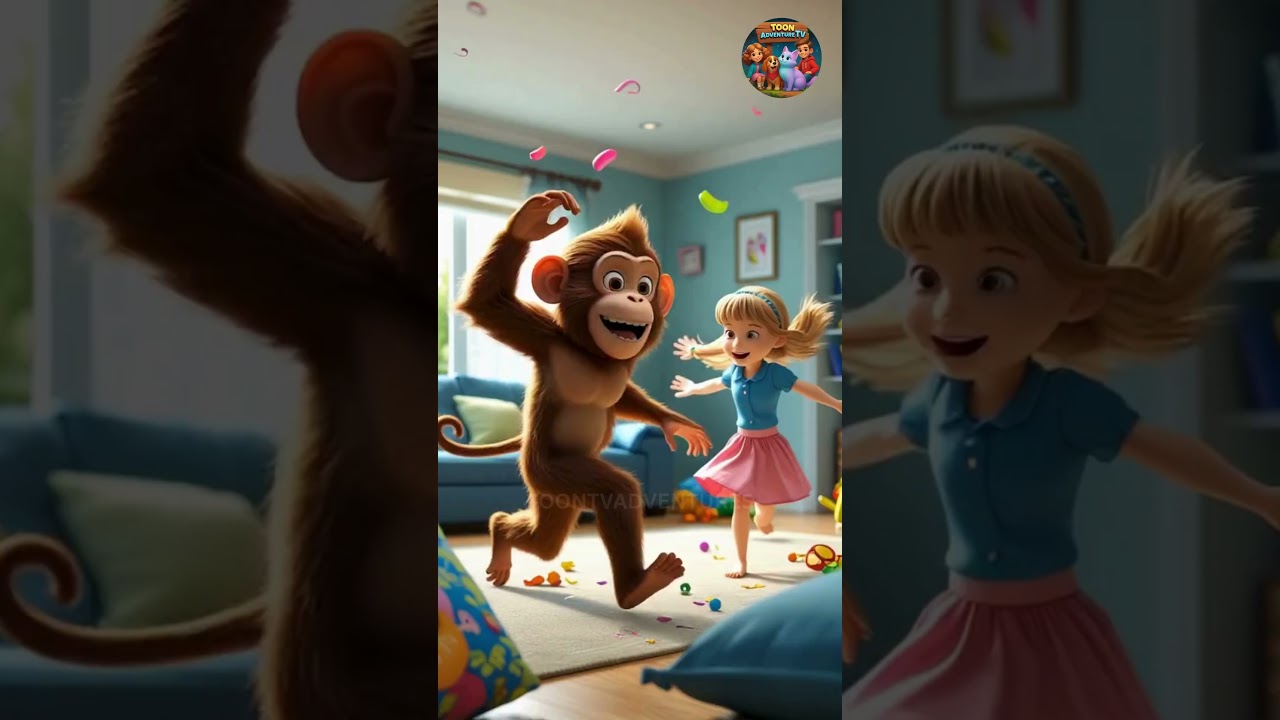 The Mischievous Monkey Breaks In! | Mia Lily's Homework Adventure