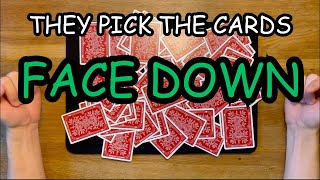 They predict the cards FACE DOWN and a new GIVEAWAY
