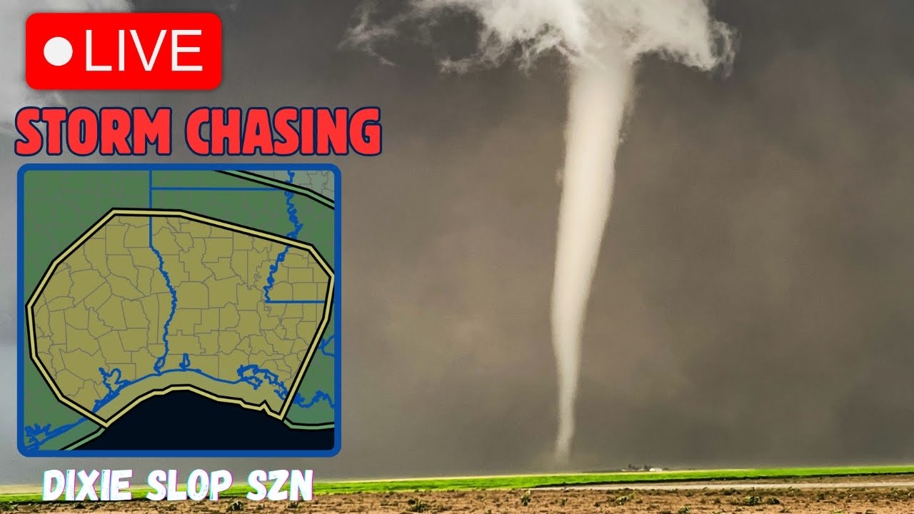 TX/LA TORNADO THREAT: LIVE STORM CHASER - YouTube