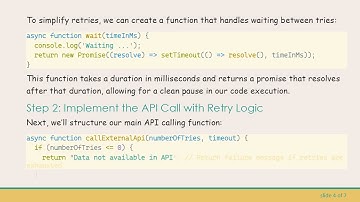 Solving the Promise Resolution Issue: Retry Mechanism in API Calls