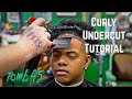 Barber Tutorial   Curly Hair Undercut/ Easy to follow haircut tutorial (HD)