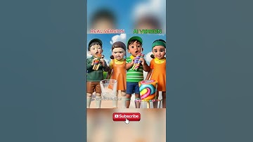 Squid Game AI Korean Snack ASMR:What do you thing of AI version? #shorts #squidgame #asmr