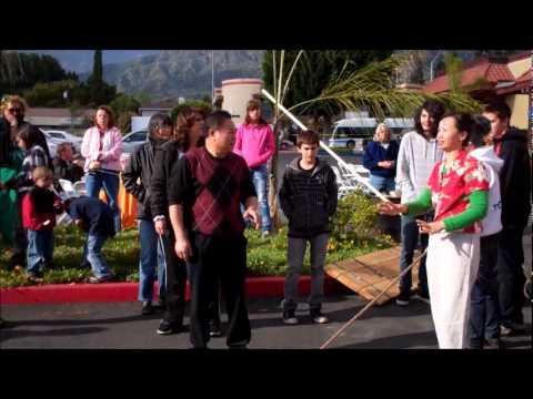 John Does Qi Gong at the Huntington Paseo