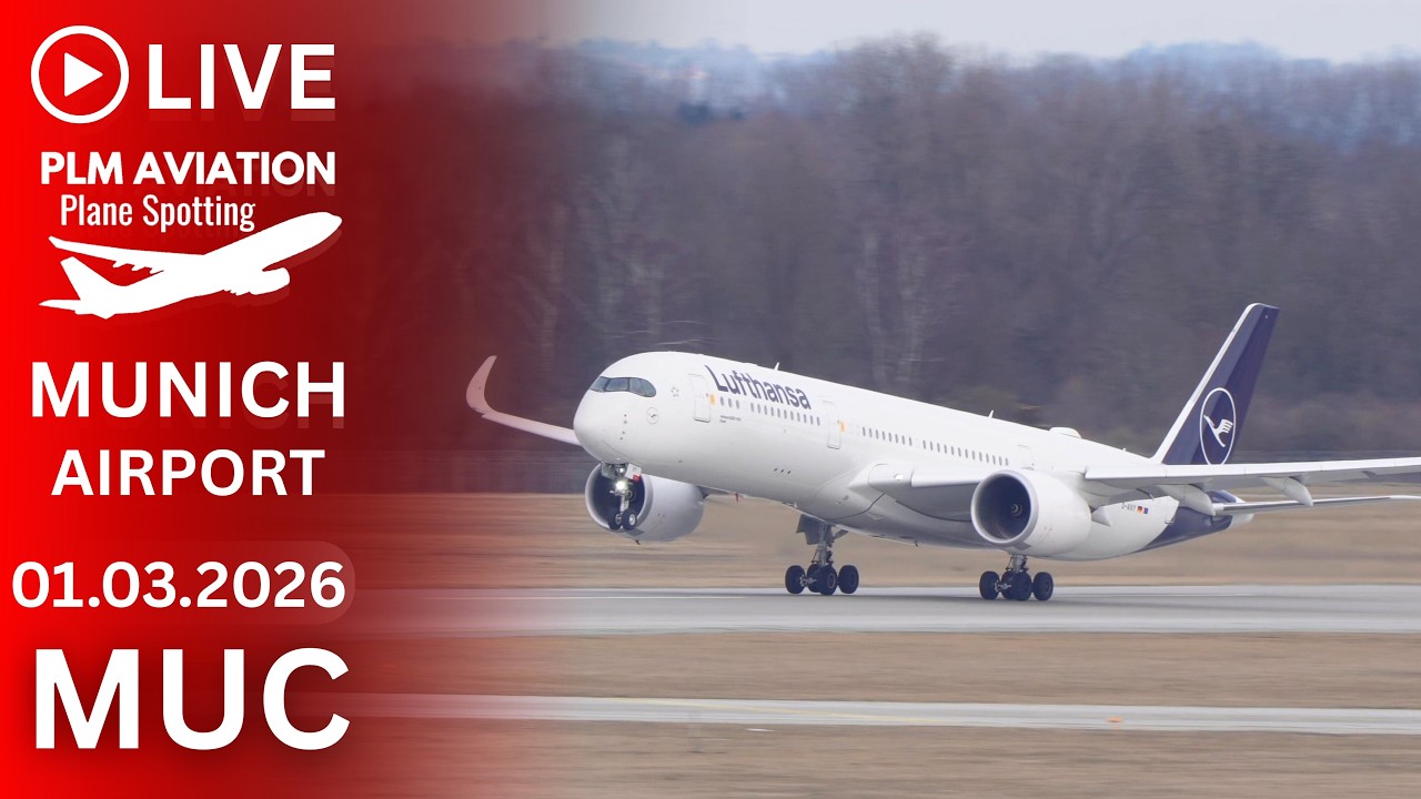 🔴 LIVE MUNICH AIRPORT SUNDAY ACTION - PLANE SPOTTING LIVESTREAM
