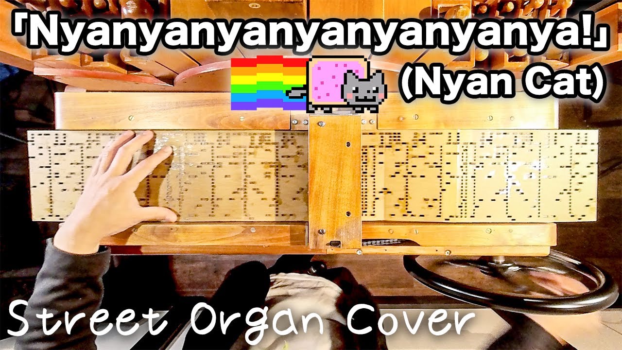 この曲知ってる？【「Nyanyanyanyanyanyanya!」(Nyan Cat)】🐈🐈‍⬛（ニャン・キャット） 手回しオルガン/StreetOrgan Cover（Flute Type）