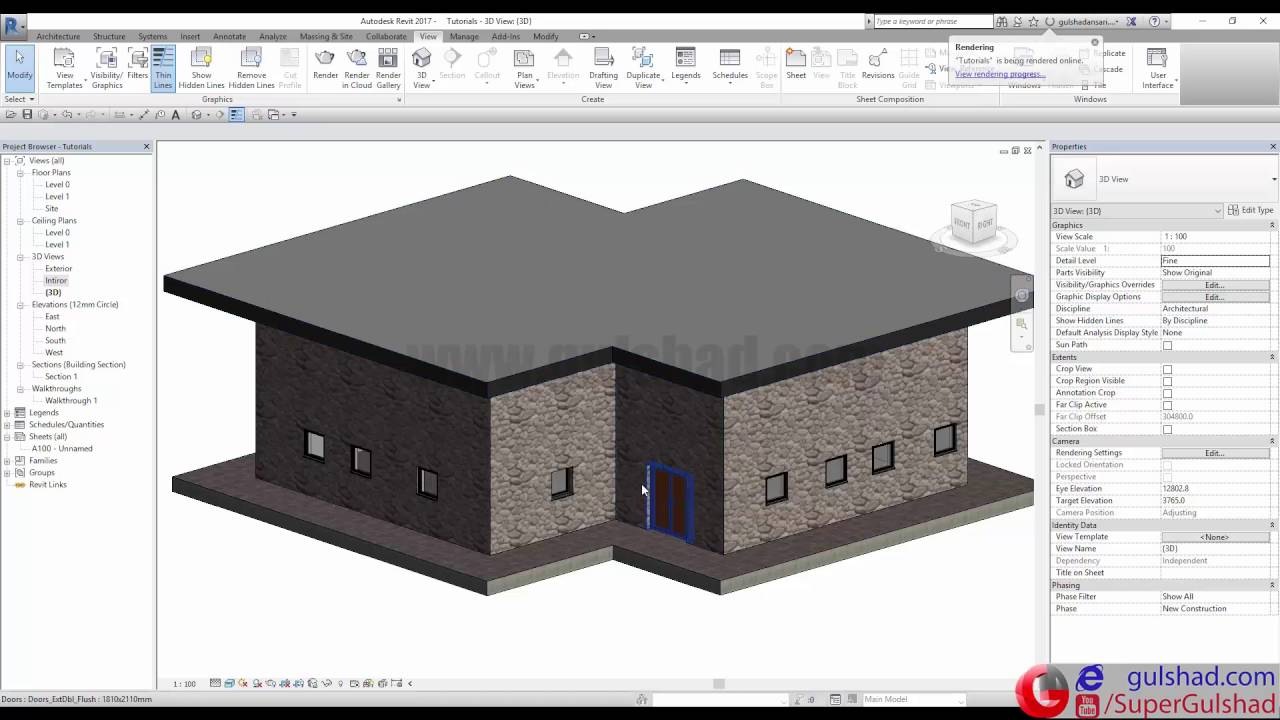 25 - How To Render In Cloud In Autodesk Revit | Hindi | Urdu | - YouTube