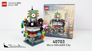 LEGO Ninjago 40703: Micro NINJAGO City (2024) - unboxing and speed build