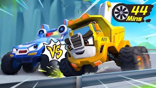 Police Car Vs Construction Truck | Who’s the Best Monster Car? | Kids Songs | BabyBus - Cars World