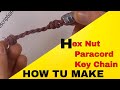 Hex nut paracord key chain music version