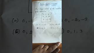 #Gate #short tricks #Matrix qn.1 #eigenvalue 👍