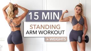 15 Min Standing Arms Weights - Gym Style Burns Like Fire, Everything You Need For Toned Arms