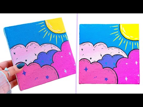 Easy Painting Technique for Beginner / Acrylic Marker Paintings