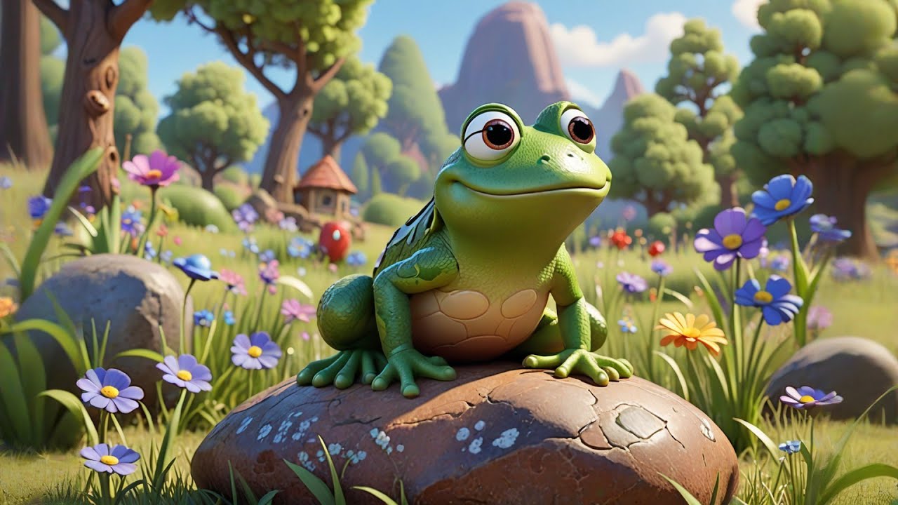 Hop Hop Hop with Happy Frogs  | Fun Kids Song | Frog Adventure Rhyme