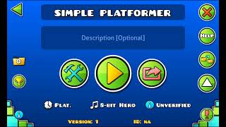 My first platformer level in Geometry Dash 2.2!
