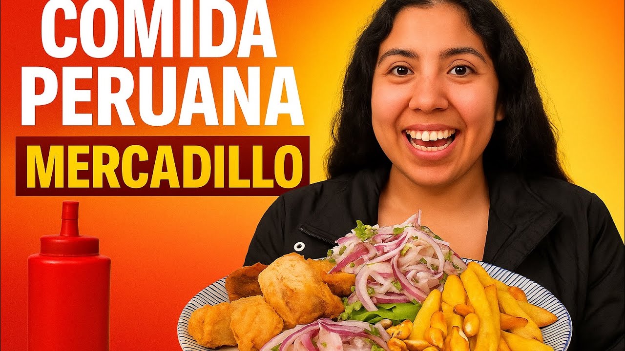 “Probando Comida Peruana REAL en el Mercado de Mostenses Madrid”