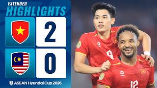 Vietnam 2-0 Malaysia (Agg. 4-0) ASEAN Hyundai Cup 2026 | Extended Highlights | Semi-Final 2nd Leg