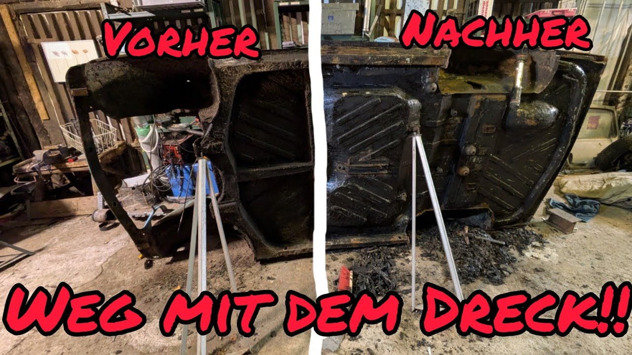 Unterbodenschutz abkratzen!     [Projekt Trabant 601] #6     #trabant #oldtimer