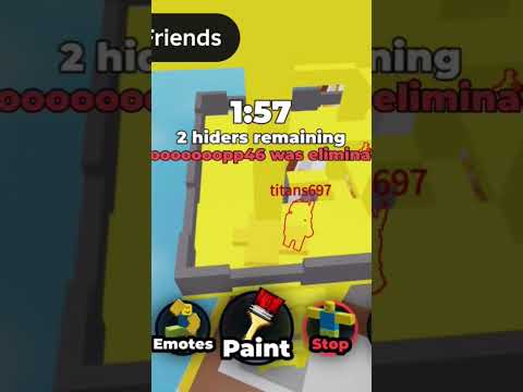 paint to hide #shorts #painttohide #roblox #gaming