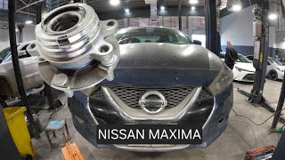 замена подшипника ступицы переднего колеса ... Nissan Maxima 2009-2019 #нисан
