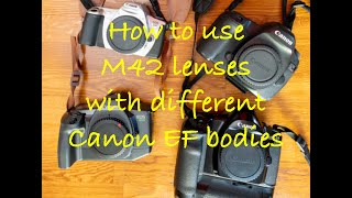 How to adapt M42 lenses to Canon EOS SLR or DSLR - Using automatic exposure modes (AV, TV, P and M)