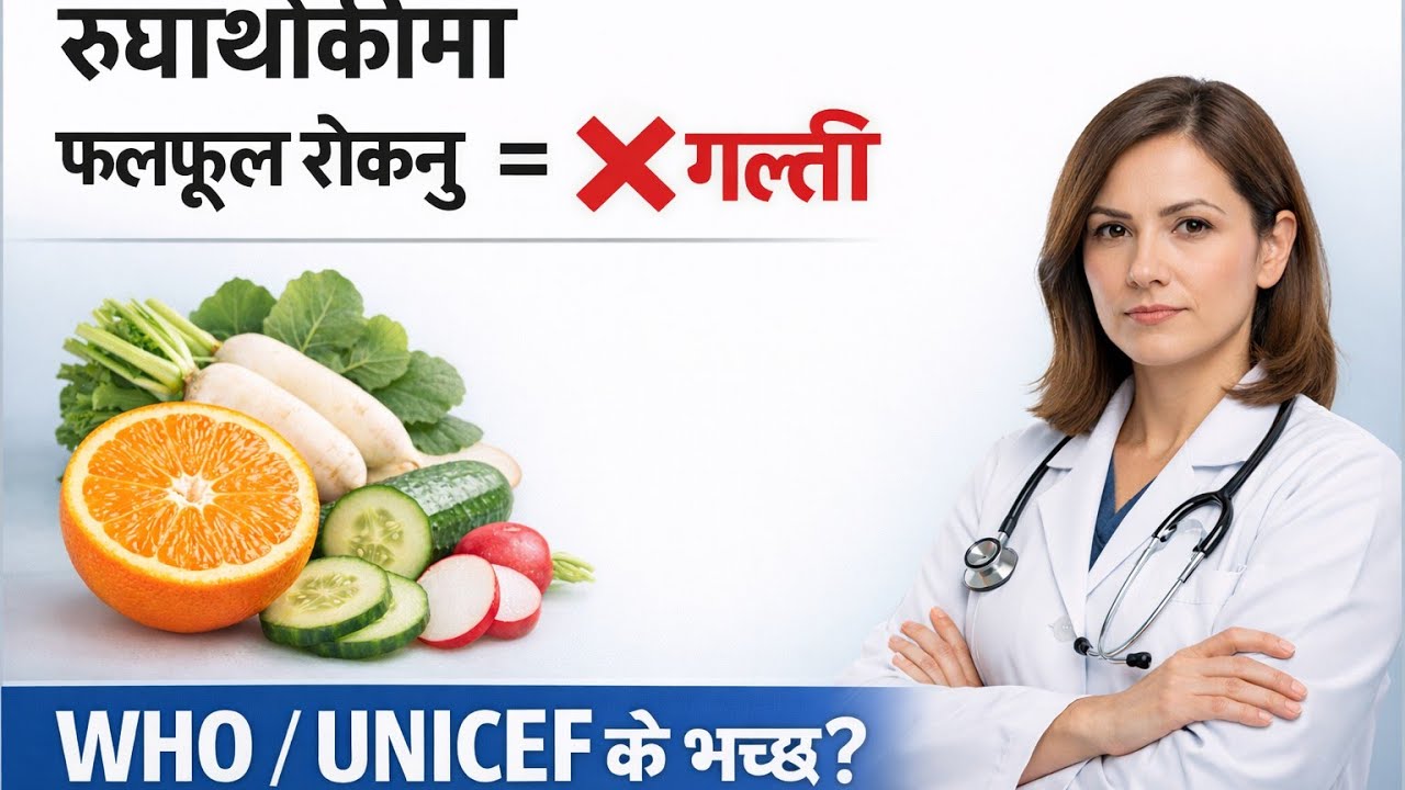 90% मानिस गलत! रुघाखोकीमा फलफूल रोक्नु = ठूलो गल्ती?@