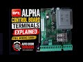 BFT Alpha Control Board Terminals Explained (Full Wiring Guide) | Auto Gate Repair Tutorial