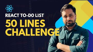 Building a To-Do App in React with Less Than 50 Lines of Code | 50 LINES CHALLENGE
