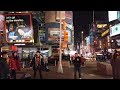 NYC Walk  ⁴ᴷ⁶⁰ : 42nd Street by Night New York