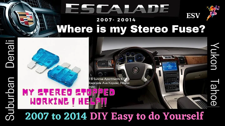 Cadillac Escalade 07 - 2014  No Sound Coming Out of the Stereo? Locate Stereo and Amp Fuse?