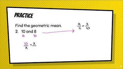 Unit 6 Notes 1: Geometric Mean (Geometry Concepts)
