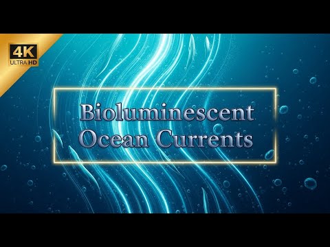 Bioluminescent Currents Guide the Shimmering Shadow Fish | 4K Ultra HD Ocean Relaxation