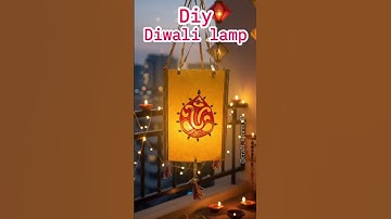 "I Made This Diwali  Lamp Using Wedding Cards 😱#diy #shorts