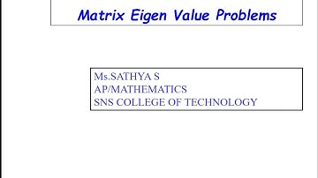Quadratic form to Cananical form II | Matrices and Calculus | SNS Institutions 