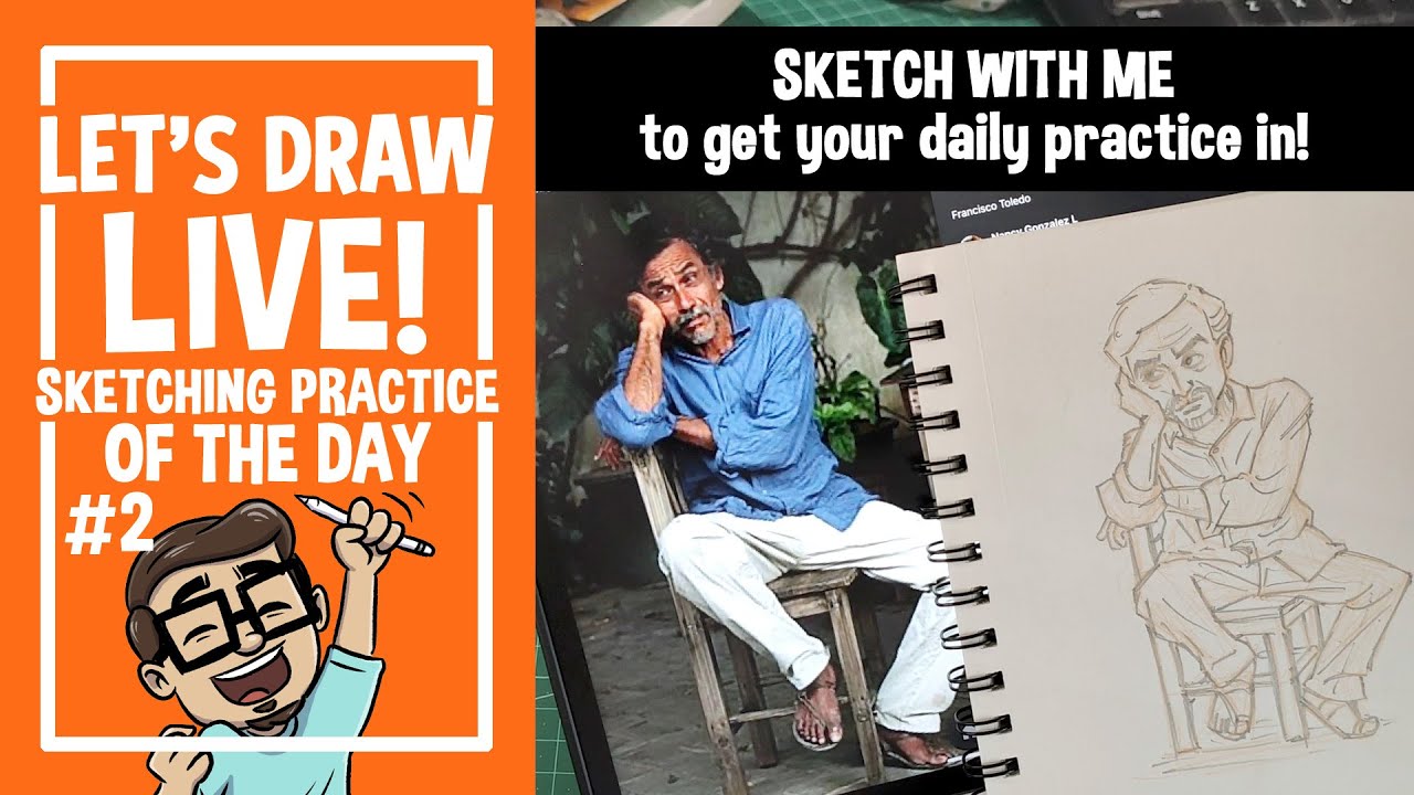 Let's Draw Live: Sketching Practice for the Day #2 | Get Your Daily Sketching Practice