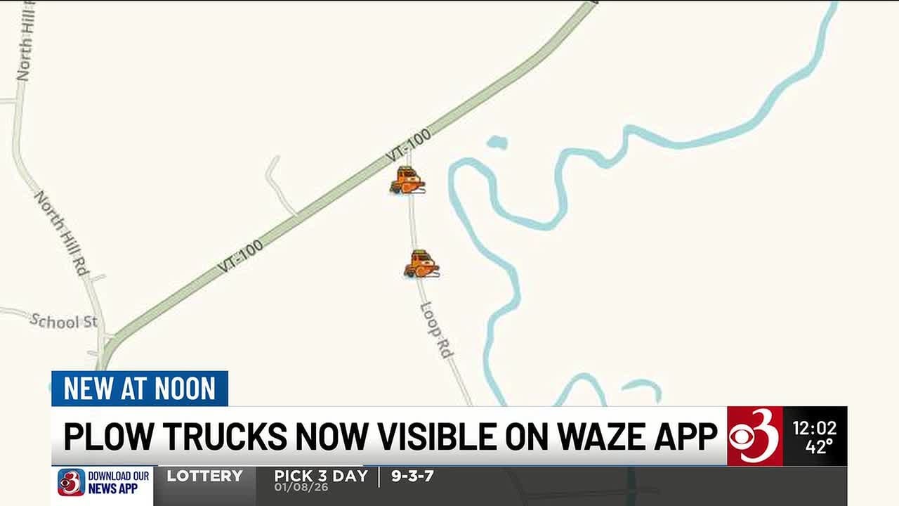 Vermont plow trucks now visible on Waze app