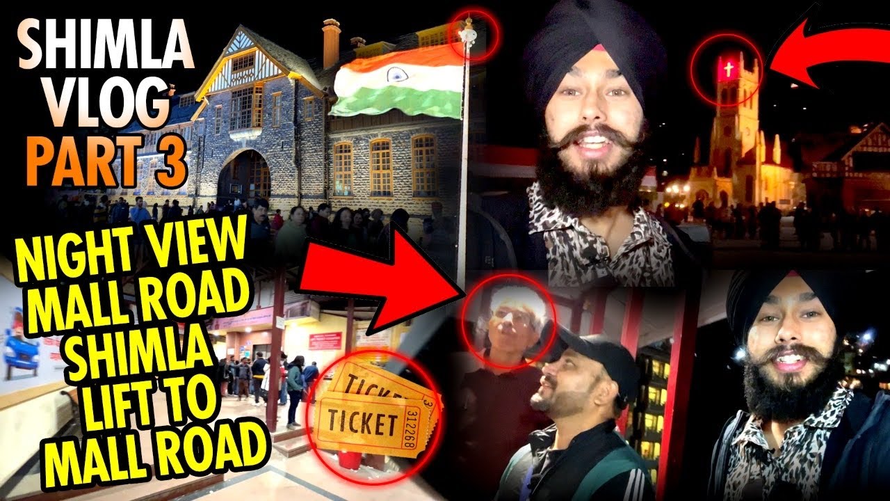 Shimla Lift To Mall Road | Night View Public Lift Ticket Price 500 ? Shimla Vlog Arsh Nagra
