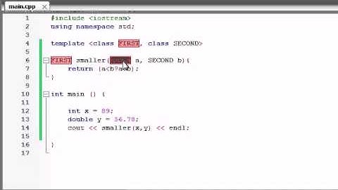 59 – function Templates with Multiple Parameters