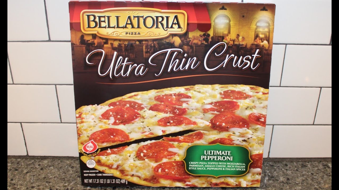 Bellatoria Pizza Ultra Thin Crust Ultimate Pepperoni Pizza Review YouTube