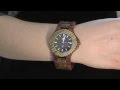 WeWood Wooden Watch in Date Brown/Army
