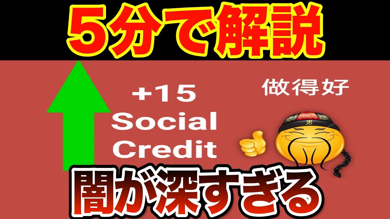 【ヤバいシステム】「Social Credit」の元ネタとは？【海外ミーム解説41】