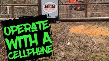 Hog Trap Gate Controlled With Cell Phone