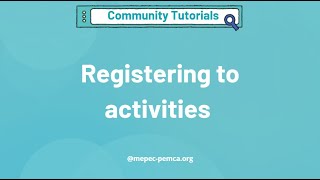 How to Register for a MEPEC Activity on Amilia | Step-by-Step Tutorial